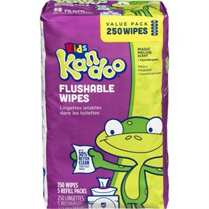 KANDOO TODLER WIPES REFILL 250EA