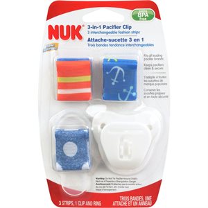 NUK FASHION PACIFIER CLIP 1EA